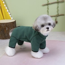 CooPets 狗狗單色四腳衣, 深綠色, 1個