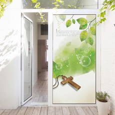 꾸밈 은혜가득한문 현관문 시트지 da381, 하나님의말씀, 100 x 210 cm