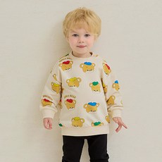 milkmile 貝雷帽微笑熊大學T恤