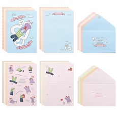 Monolike Ollimolli 信紙 32p + 信封 16p 套組, 1套, 混合色