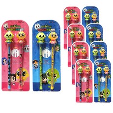 辛比的怪怪屋公仔卡匣筆 藍色 2種+粉色 2種, 混色, 5套