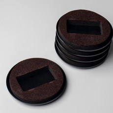 핫데이썸 圓形椅輪固定套 5入, 棕色, 5個