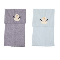 JOY MULTI 女孩童雪人造型圍脖 2入