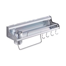 ANTS 多功能黏式收納架, 銀