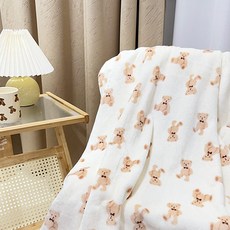 DAMADAMA 可愛小熊天鵝絨毯