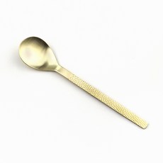 Bogen 韓國製造 錘紋光澤餐具 餐匙, 金色, 1個