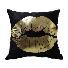 I Luv Home 黑金燙金抱枕套