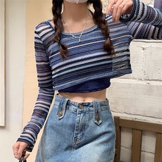 어썸풀 여성용 비스티 나시 + 니트 긴팔 티셔츠 세트 A24FTPS080307