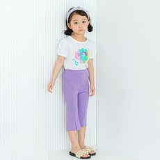 Lala Amang 女童款前開叉7分褲