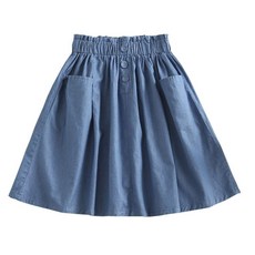 Crystal House 女童休閒口袋短裙 裙子 P148