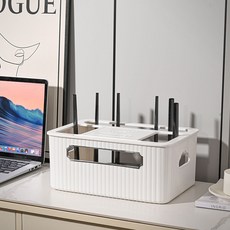 SOHEIM 單層路由器機上盒整理架, 白色, 1個