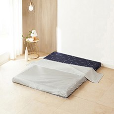 Sky Shop 頂級床墊 + 防水保潔墊套組, 海軍藍, 10cm
