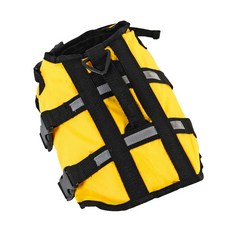 5H寵物 雙重鎖扣 狗狗救生衣, 黃色