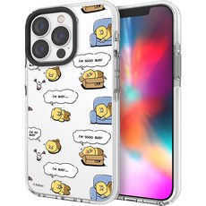 카카오프렌즈 춘식이 카툰 투명 라인 휴대폰 케이스