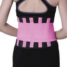 리치덕 통기성 허리보호대 핑크, 1개