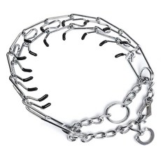 DING DONG PET 狗狗溫和訓練用不鏽鋼刺釘項圈 L, 銀色, 1個