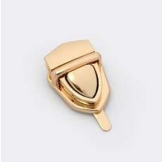 包包鎖 窄版三角裝飾, 金色