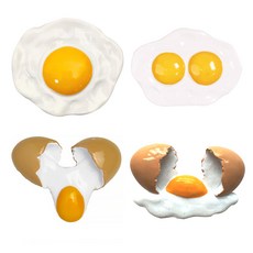Market A 雞蛋麵包冰箱磁鐵 4 A 型套組, 蛋A、蛋C、蛋D、蛋B