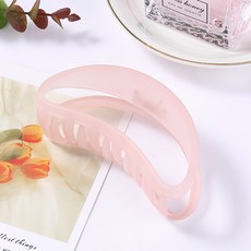 수스다 빅사이즈 투명 반달 아크릴 집게핀 올림머리 헤어집게핀