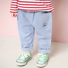 Molly Melly 兒童好查理狗口袋藍色褲子