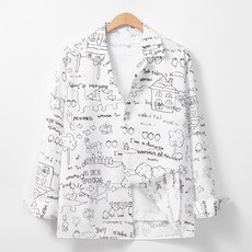 Raymon 男性True字母印花翻領襯衫