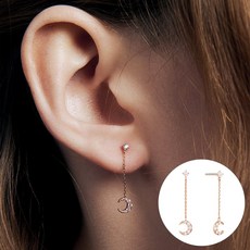 로즈몽 여성용 14K 셀레네 귀걸이 RA24C66K +보증서+케이스+쇼핑백