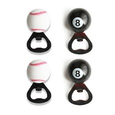 Booth Market運動系列開瓶器 棒球 2入+桌球 2入, 混色, 1套