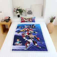 Hello CARBOT 衝鋒戰士 幼兒用 第15季 泡泡紗涼被, 藍色