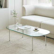 MAISON DE COMME MA 阿爾科玻璃桌 1200, 透明