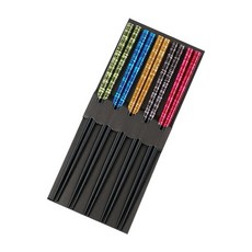 야막스 패턴 젓가락, 컬러펄나무, 단품, 1세트