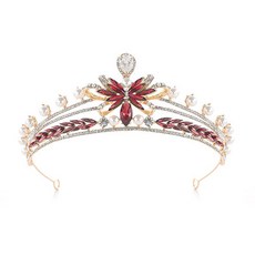 Estella 自助婚紗系列 皇冠 彩色蝴蝶造型 ikk443, 紅色, 1個