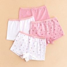 주니데이 사각 딸기무지 학생 팬티 4종 세트