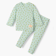 unifriend 兒童Q-Flower 60支棉質彈性九分居家服上下套裝