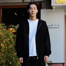 Cramp 男款 Big Size Club 重磅棉質雙向拉鍊連帽外套