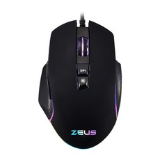 actto Zeus 7 按鈕 RGB 遊戲有線鼠標 GMSC-24, 單色