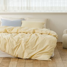 sofraum& Daily Cotton 60支高密度單層被套, 奶油黃