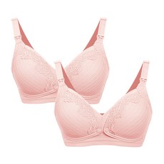 輕薄蕾絲哺乳內衣 2入