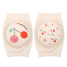 Yomilock 兒童護膝 2入, 櫻桃款, 1組