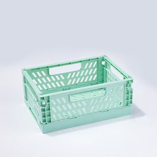 다용도 수납 정리함 폴딩 박스, 민트, 1개