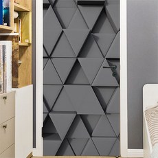 Make Me 立體效果三角裝飾貼膜, 黑色