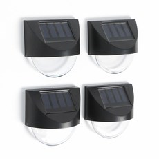 Tree LED半月形太陽能壁燈4p, 暖色