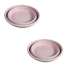 THE ZAKKA 摺疊臉盆 L號, 粉色, 2個