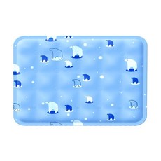 맘피스 무더위 흥분 방지 강아지 쿨 매트, 블루, 1개