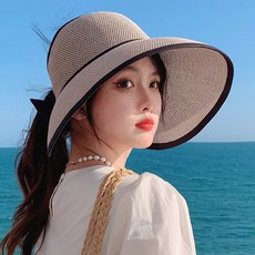 Dimeldi 女性用鏤空大蝴蝶結夏季帽
