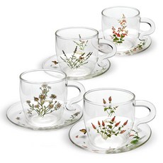 Herb Day香草杯 4人組, 薄荷、洋甘菊、薰衣草、櫻桃, 1套