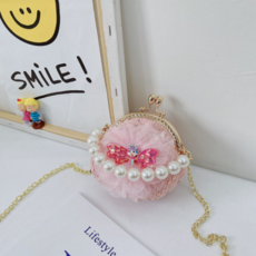 Angel Eye 毛呢串珠珍珠貝殼包