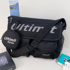 FROMHEAVEN Recodi 休閒郵差包 C396, 黑色