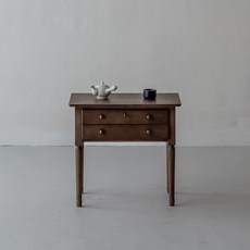 장미맨숀 이카 원목 협탁, 브라운, 1개