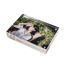 차량용 아크릴 액자 프레임 L, 1개, 투명