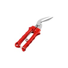 彩虹花藝輕量園藝剪刀 曲線型 紅色, 1個